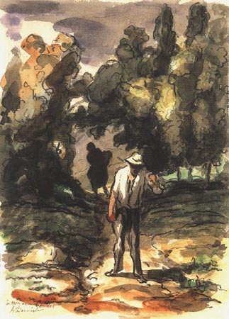 Dans of La campagne from Honoré Daumier