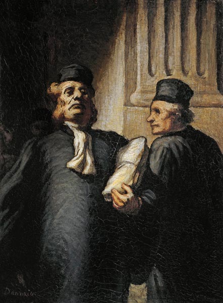 Two advocates from Honoré Daumier
