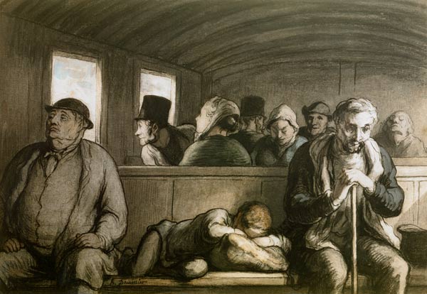 Le wagon de troisieme classe / Daumier from Honoré Daumier