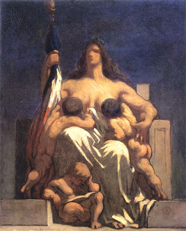 Esquisse de of La République from Honoré Daumier