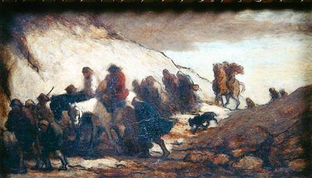 The Fugitives or The Emigrants from Honoré Daumier