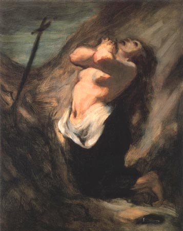 La Madeleine au désert from Honoré Daumier