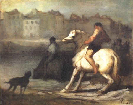 L ' Abreuvoir from Honoré Daumier