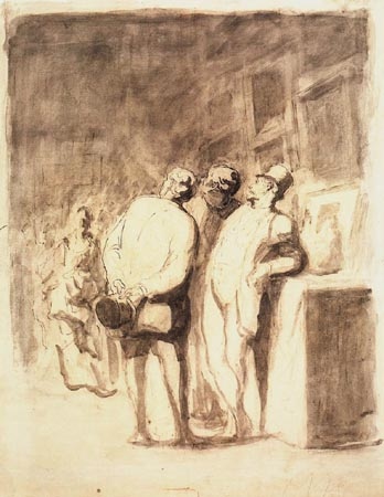 Le's amateur de tableaux from Honoré Daumier