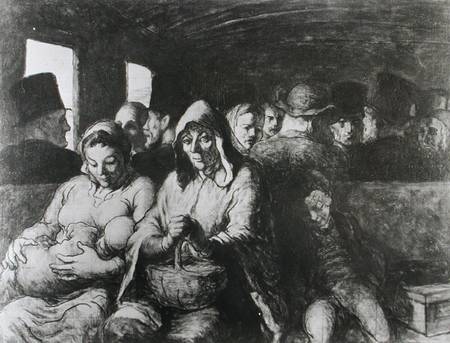 The Third Class Carriage from Honoré Daumier