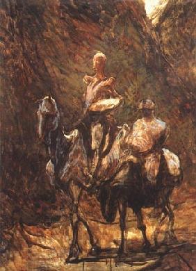 Don Quichotte et Sancho Pança l