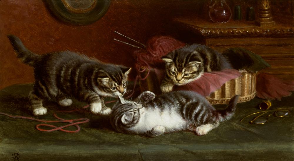 Kätzchen beim Spielen from Horatio Henry Couldery