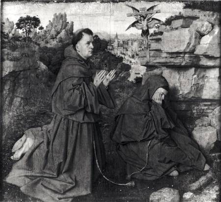 St. Francis Receiving the Stigmata - Hubert & Jan van Eyck as art print ...