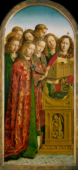 Singing Angels, from the left wing of the Ghent Altarpiece from Hubert & Jan van Eyck