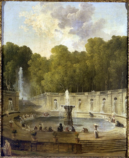 Washerwomen in a park from Hubert Robert
