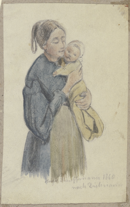 Frau mit Kind auf dem Arm from Hugo Kauffmann