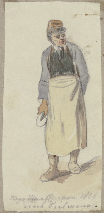Man with apron from Hugo Kauffmann
