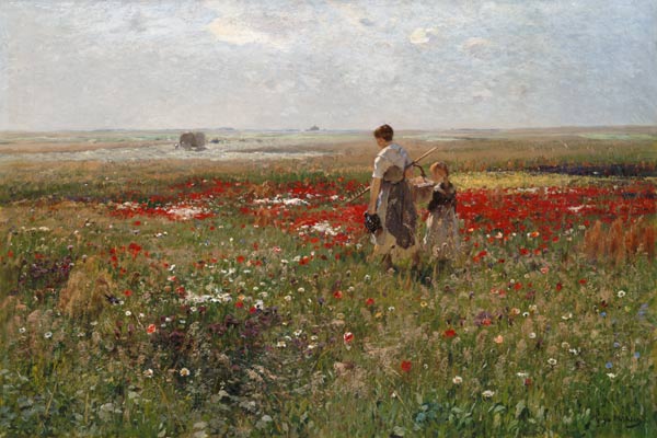 In the flower meadow from Hugo Mühlig
