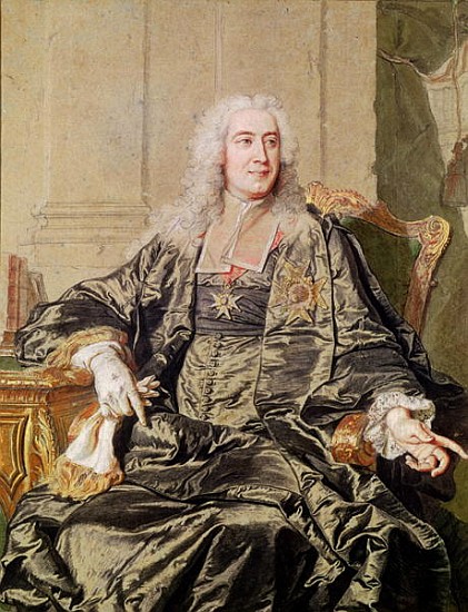 Marc Pierre de Voyer (1696-1764) Count of Argenson from Hyacinthe Rigaud