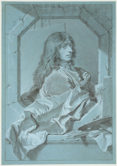 Portrait of the Painter Sébastien Bourdon from Hyacinthe Rigaud