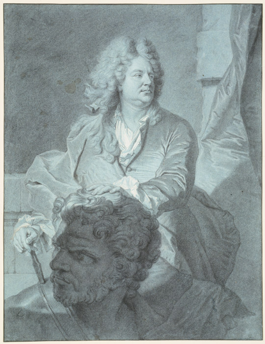 Portrait des Bildhauers Martin van den Bogaert, gen. Desjardins from Hyacinthe Rigaud