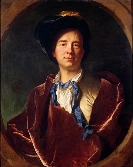 Portrait of Bernard le Bovier de Fontenelle (1657-1757) from Hyacinthe Rigaud