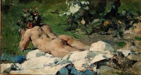 Study of a Nude from Ignacio Pinazo Camarlech