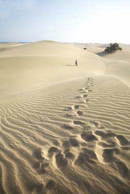 footsteps at the desert from Iñigo Quintanilla