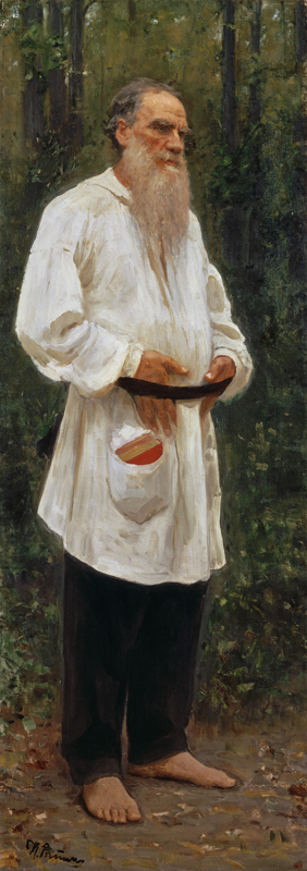 Leo Tolstoy Barefoot / Repin from Ilja Efimowitsch Repin