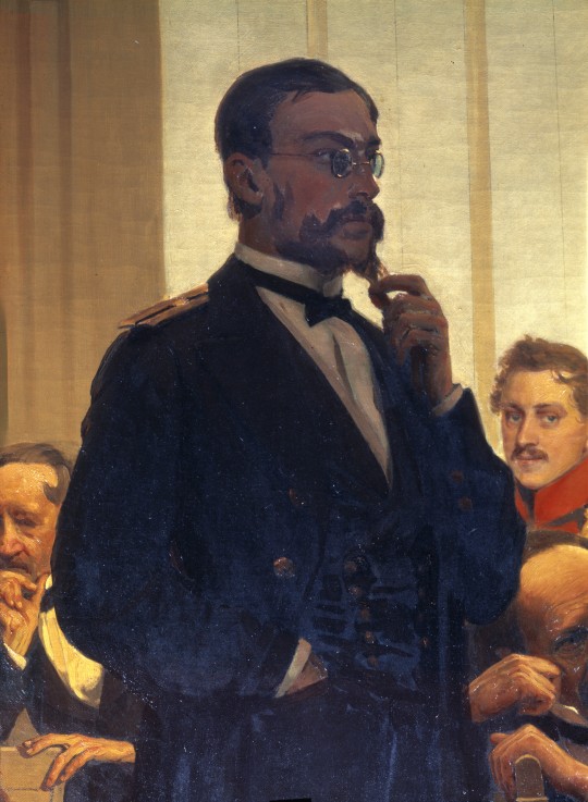 The composer Nikolay Rimsky-Korsakov (Detail of the painting Slavonic composers) from Ilja Efimowitsch Repin