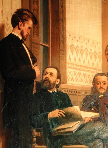 Eduard Frantsovitch Napravnik (1839-1916) and Bedrich Smetana (1824-84), from Slavonic Composers from Ilja Efimowitsch Repin