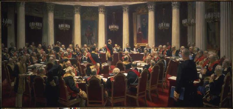 Solemn meeting of the state Soviet. from Ilja Efimowitsch Repin