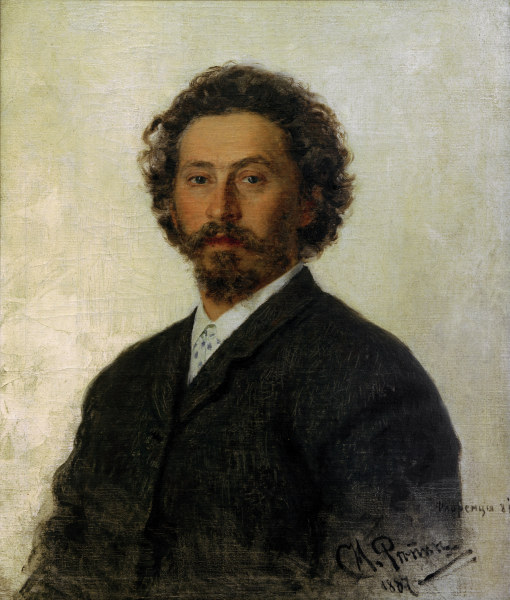 Ilja Repin, Selbstbildnis 1887 from Ilja Efimowitsch Repin