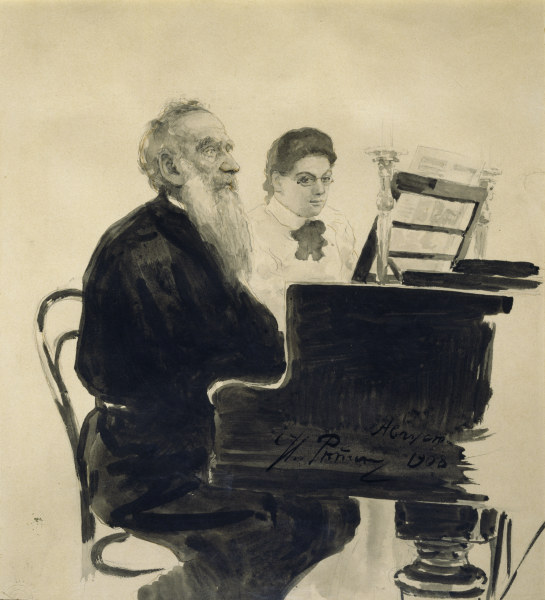 Leo Tolstoj / Aquarell von Repin from Ilja Efimowitsch Repin