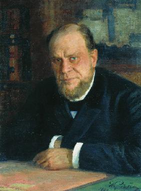 Portrait of the lawyer and author Anatoli Fyodorovich Koni (1844-1927)