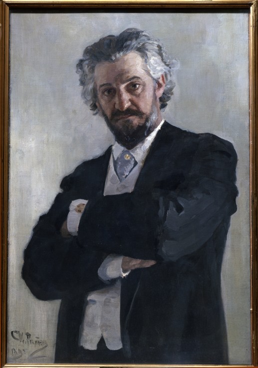 Portrait of the cellist Alexander Verzhbilovich (1850-1911) from Ilja Efimowitsch Repin