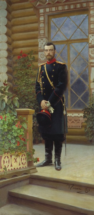 Portrait of Emperor Nicholas II (1868-1918) from Ilja Efimowitsch Repin