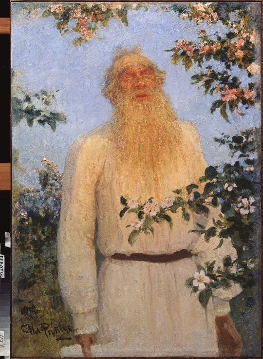 Portrait of the author Leo N. Tolstoy (1828-1910) from Ilja Efimowitsch Repin