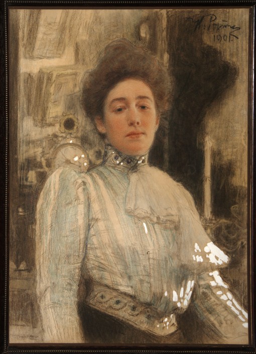 Portrait of Alexandra Pavlovna Botkina (1867-1959) from Ilja Efimowitsch Repin