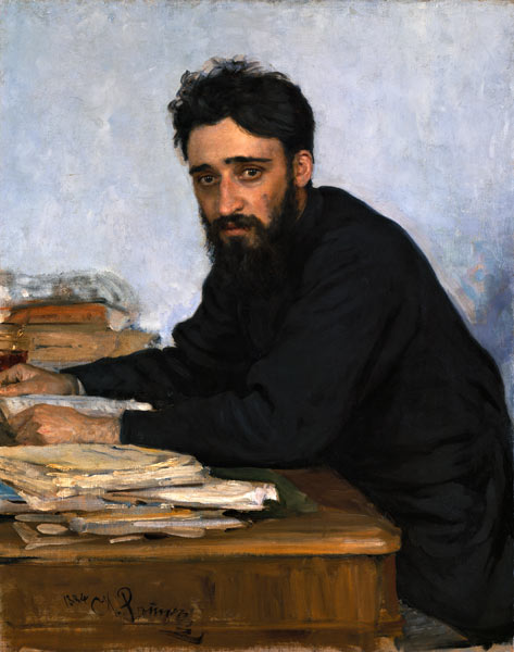 Portrait of the author Vsevolod M. Garshin (1855-1888) from Ilja Efimowitsch Repin