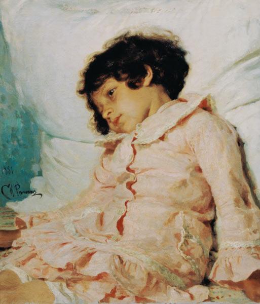 Repin / Portrait of Nadja Repin / 1881