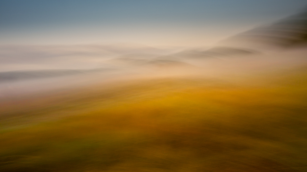 Ground fog in the tranquil landscape from Ina Bouhuijzen