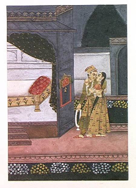 A Couple, illustration from the 'Malavi Ragini' from Indian School