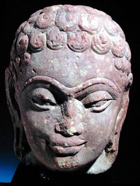 Head of a Jain Tirthankara, Mathura Region, Kushan period from Indian School