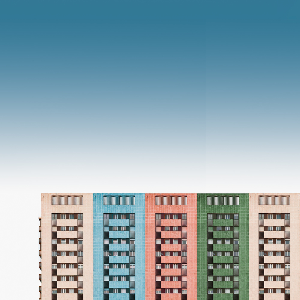 Colored buildings from Inge Schuster