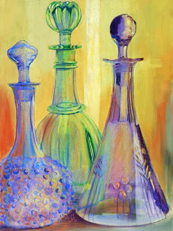 color composition with glass from Georg Ireland