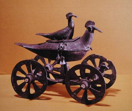 Votive chariot in the form of two birds from Glasinac near Sarajevo from Iron  Age