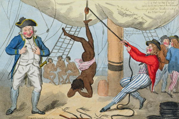 The Abolition of the Slave Trade, 1792 (coloured etching) from Isaac Cruikshank