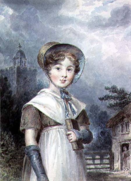 Little Girl in a Quaker Costume, holding a Bible from Isaac Pocock