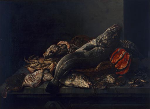 Stilleben mit Fischen und Seemuscheln from Isaac van Duynen