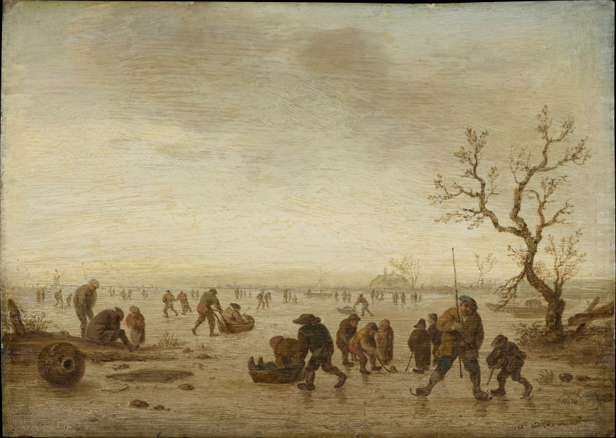 Skaters on the Ice from Isaac van Ostade
