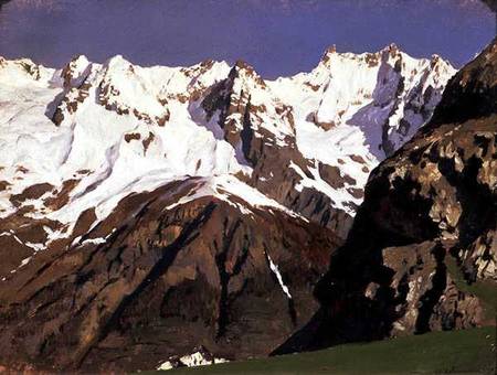 Mont Blanc Mountains from Isaak Iljitsch Lewitan