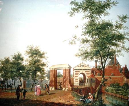 View of the Zylpoort, Harlem from Isaak Ouwater