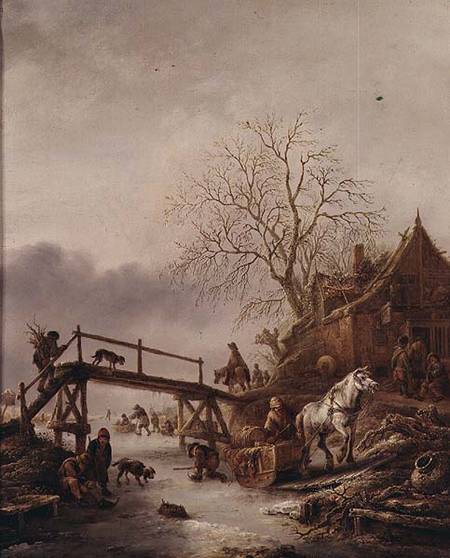 A Winter Scene from Isack van Ostade