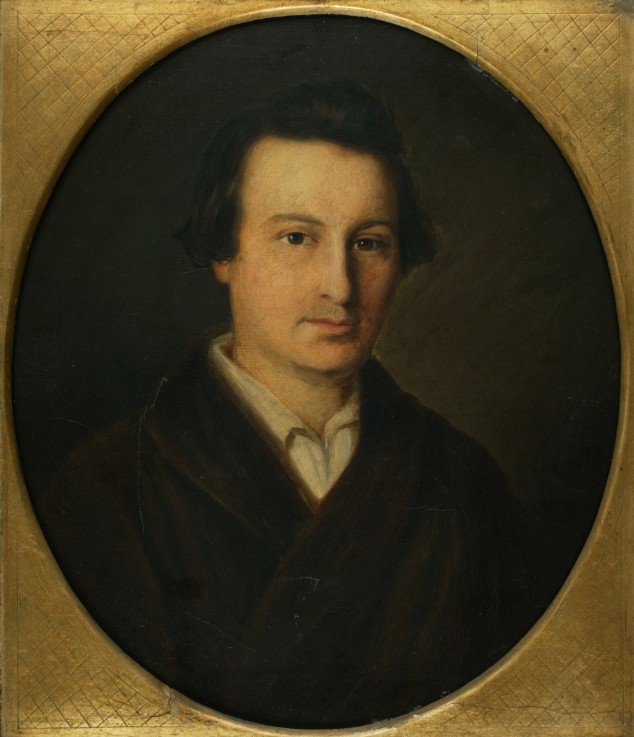 Portrait of the poet Heinrich Heine (1797-1856) from Isidor Popper